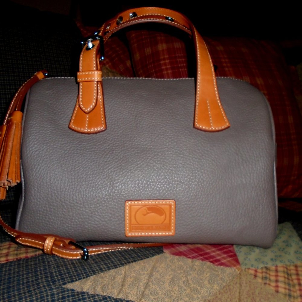 Dooney & Bourke Kendra Leather Satchel in Taupe